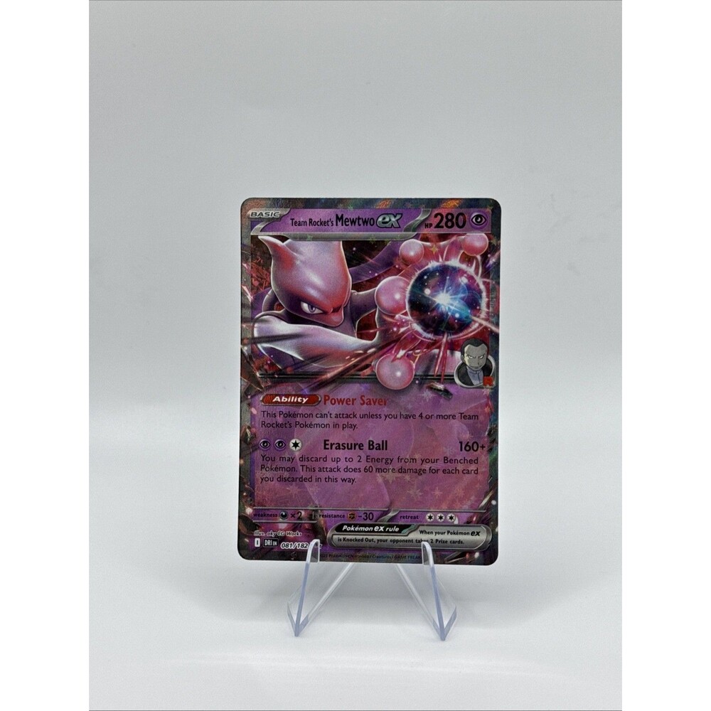 Pokémon TCG Team Rocket’s Mewtwo ex 081/182 SV10: Destined Rivals MINT/Near Mint